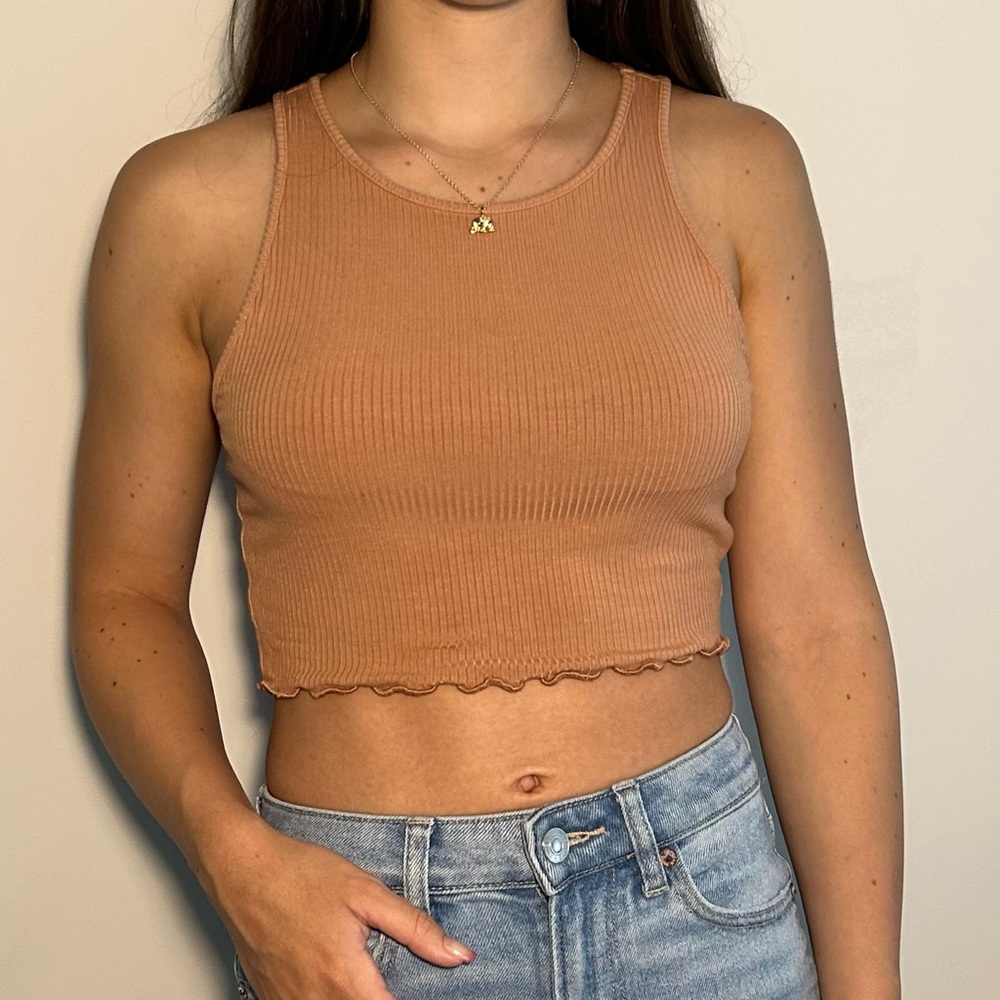 Orange tank top